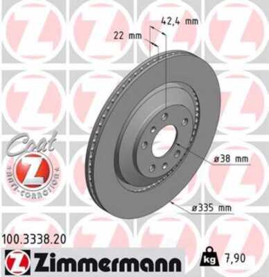 LORDCO - ZIMMERMAN 100333820 Disc Brake Rotor