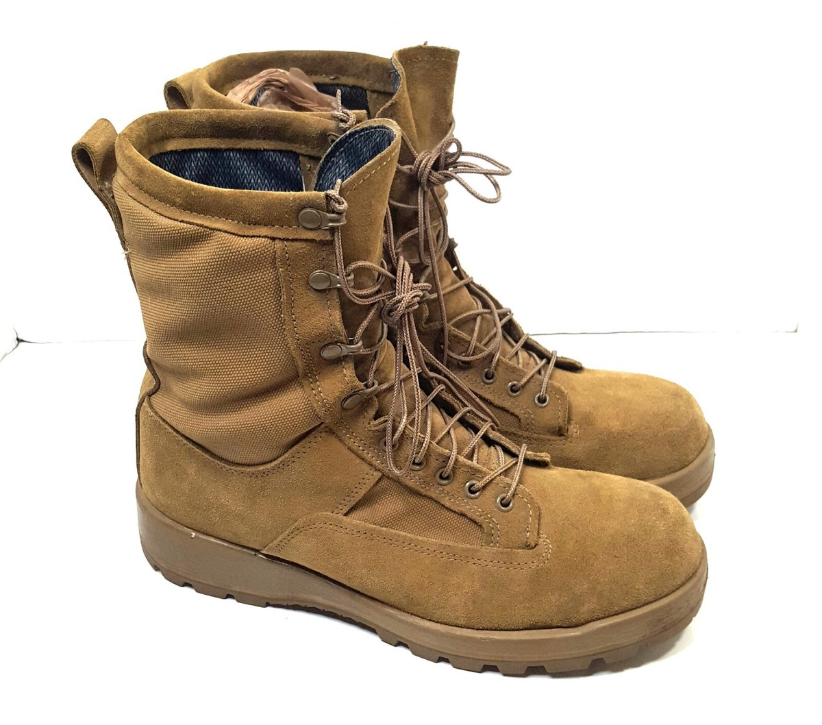 Altama Army Combat Boots Tan Mens Size 11.5W Vibram Soles