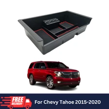 Red Center Console Organizer Insert Tray Storage Box For Chevy Tahoe 2015-2020