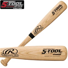 RAWLINGS ONE HAND WOOD BAT TRAINING BAT - SOFT TOSS & TEE DRILLS *FREE SHIPPING*