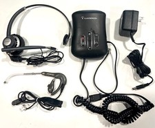 Plantronics AP15 Vistaplus Audio Processor 67974-06 w/ 2x Mono Headsets