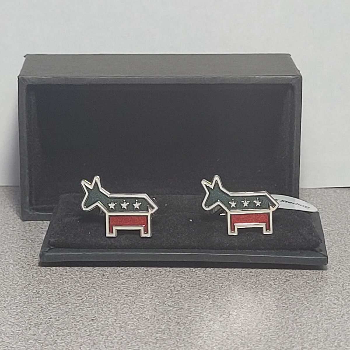 925 Sterling Silver Democratic Party Cuff Links Dress Shirt Cufflinks ...