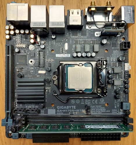 Gigabyte GA-Z170N-WIFI Motherboard + Intel i7-6700K + 16GB RAM +512GB SSD-Bundle - Bild 3 von 8