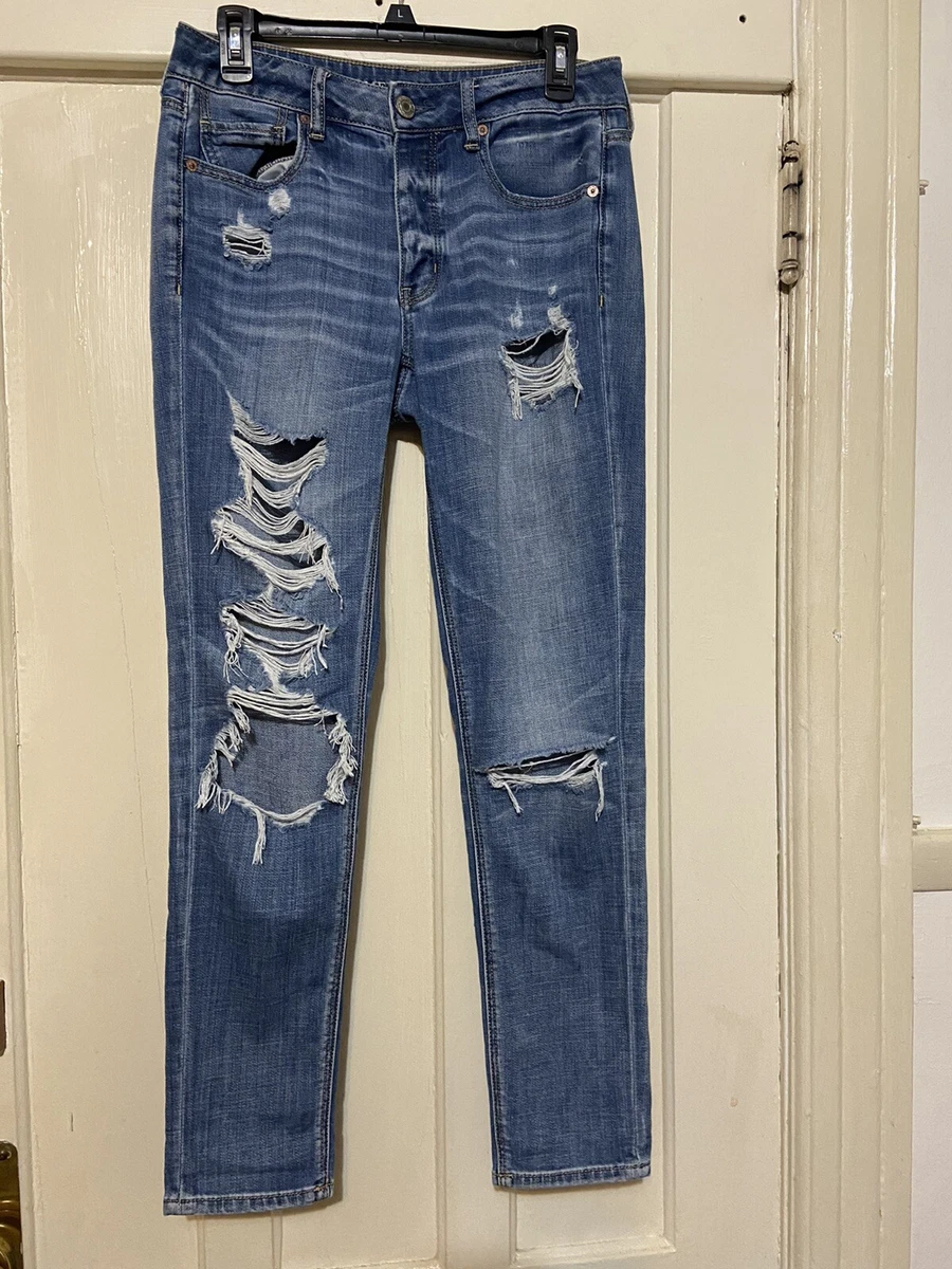 American Eagle outfitters women's Tom girl ripped jeans /sz 4