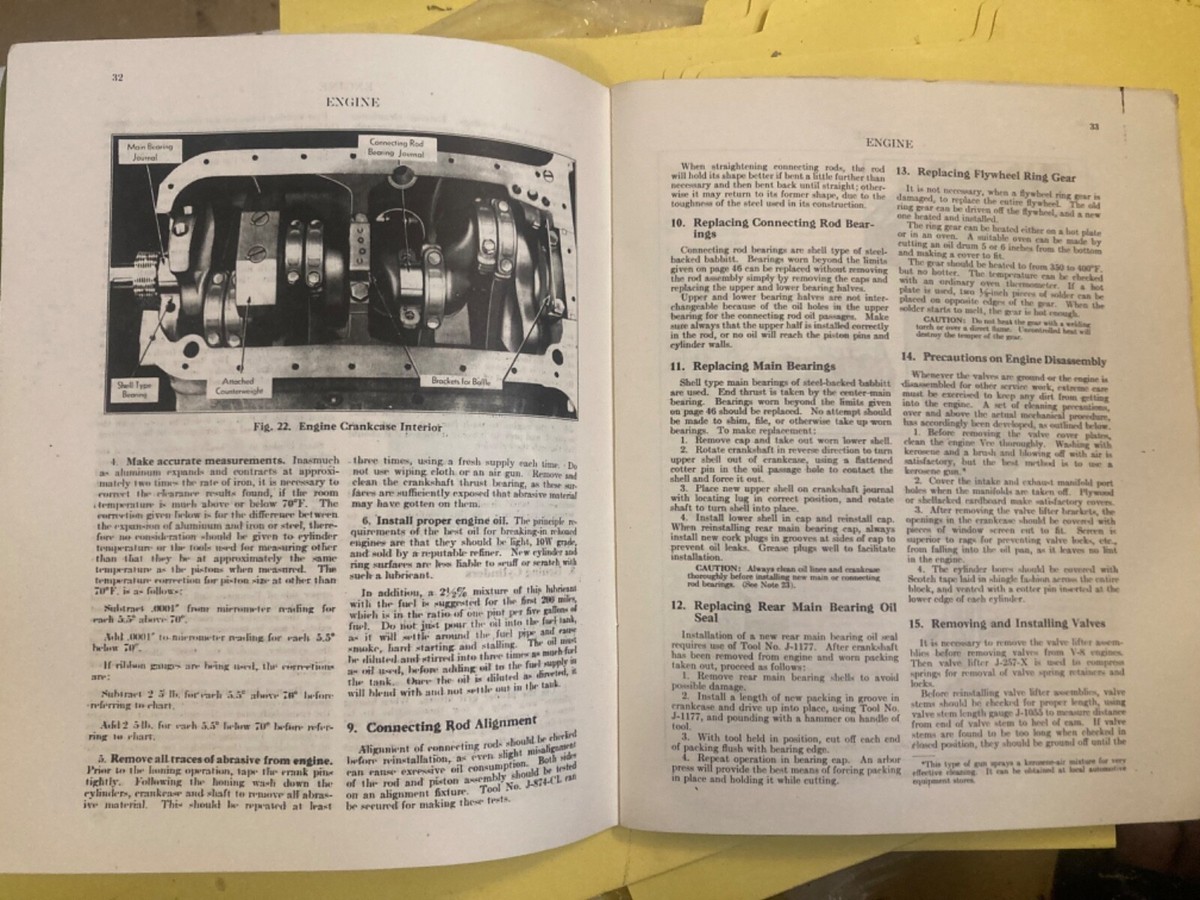 1941 Cadillac Service Shop Repair Manual – Bishko, Engine Drivetrain Electrical