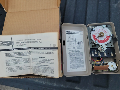 #ad NEW DAYTON AUTOMATIC SETBACK CONTROL 5X438 $27.00