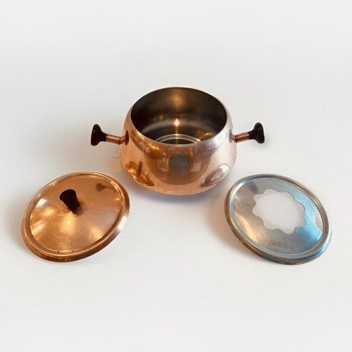 Vintage SPRING Switzerland Swiss Copper Fondue Pot With Lid - Picture 6 of 13