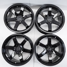 18" Alloy Wheels 1AV ZX6 BLACK 5x112 VW CADDY GOLF PASSAT SCIROCCO SEAT