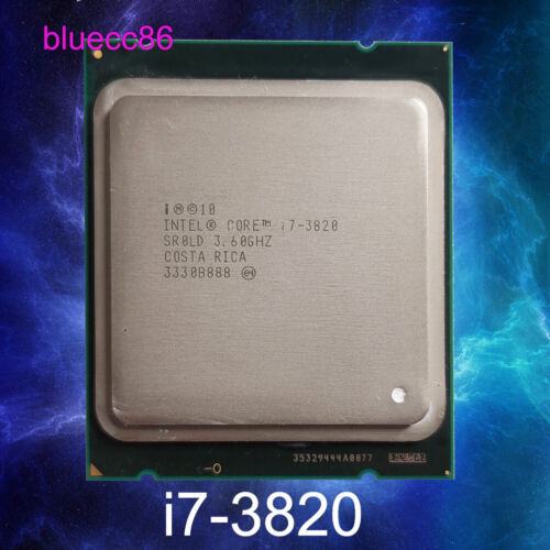 Processeur processeur Intel Core i7-3820 FCLGA2011 3,6 GHz 4C/8T 10 Mo - Photo 1 sur 1