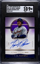 2021 Topps Definitive #DSAC-MC Miguel Cabrera SGC 9 MINT Auto 2/5 Tigers 