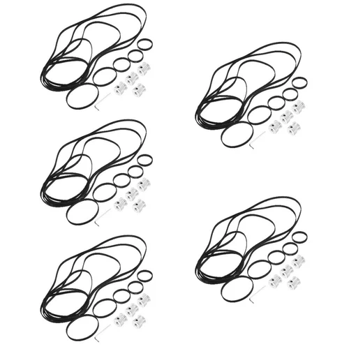  5 Sets 3D -gedrucktes Pullradsatz Antriebsriemen Zahnriemenscheibe