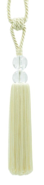 DÉCopro Quasten-Tiebacks Aus Kristall, Farbe A2 Cream Ivory, 1 StüCk-image