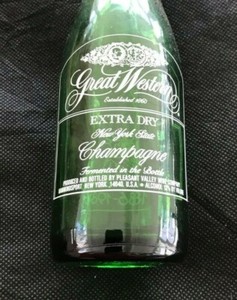 Statue of Liberty Centennial 1886-1986 Great Western Mini Champagne Bottle EMPTY