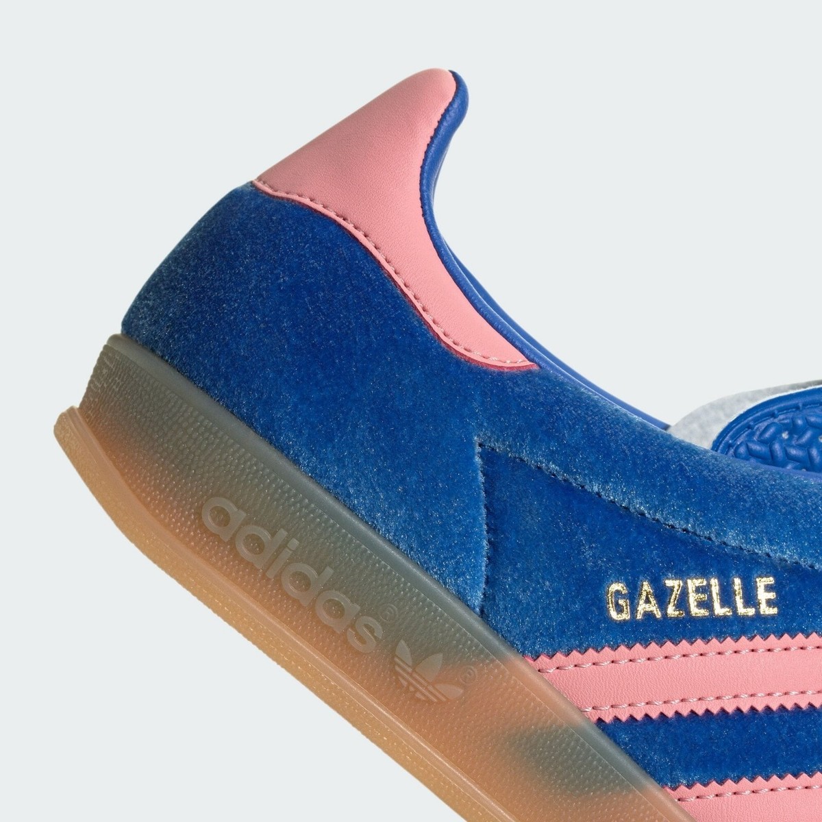 adidas WMNS Originals Gazelle Indoor Blue Semi Pink Spark