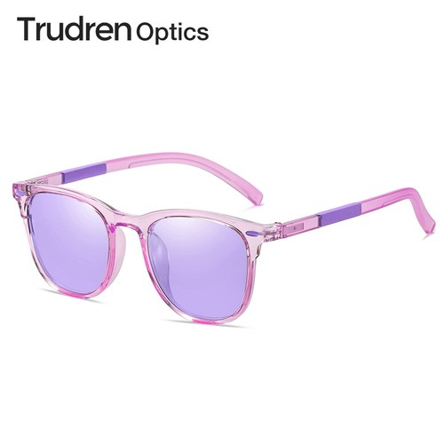 Trudren Kids Polarized Sunglasses Childrens Cute Square Sunglass Flexible Hinges - Picture 26 of 27