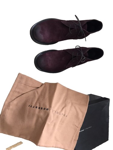 Bottes Compensées En Daim Marron Fratelli Rossetti - Taille 39 - Neuves Avec Boîte