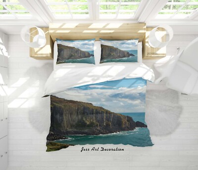 3D Snow Mountain Landscape Quilt Cover Set Bedding Sets Pillowcases Queen