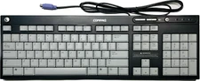 New OEM Vintage Compaq wired PS2 Black Gray  Keyboard 5188-0989 5137 5069-8808