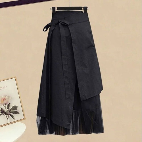 Women's Spring/Summer T-shirt+High Waist Skirt Two Piece Set - Bild 5 von 29