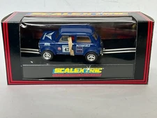 Scalextric C393 Mini Cooper Motaworld (Blue) 1/32 scale slot car NIB