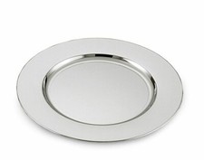 Assiette de Présentation en Argent Argenté Lisse Style Cardinal