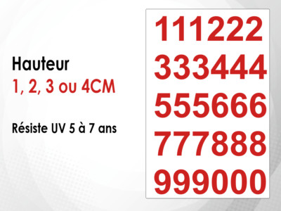 Sticker Alarme Voiture Kit De 2 Stickers Fond Rond Numéro Voiture - Numéro à Personnaliser Classeur Timbre - Foto 9