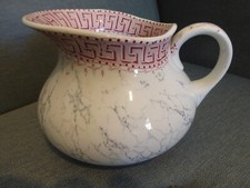 ANCIEN BROC DE CUVETTE DE TOILETTE KG LUNEVILLE MODEL ATHENES BORD ROSE