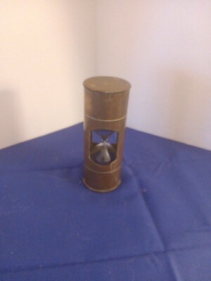 Vintage Antique Brass Marine 3 Minute Navigare Necesse EST Sandglass Maritime