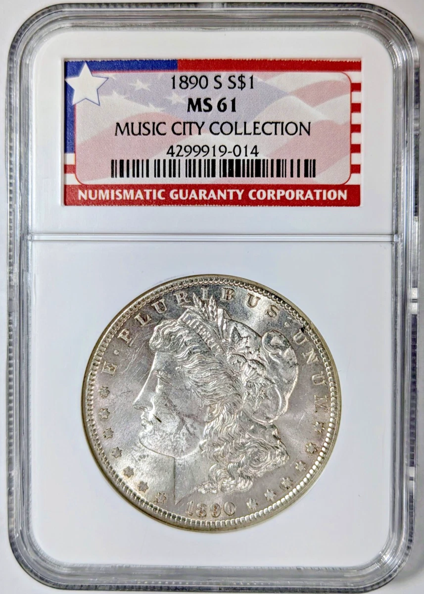 San Francisco Silver 1890 Year Morgan US Dollars (1878-1921) for