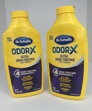 Dr. Scholl's Odor-X Ultra Odor-Fighting Foot Powder 6.25 OZ Pack of 2 