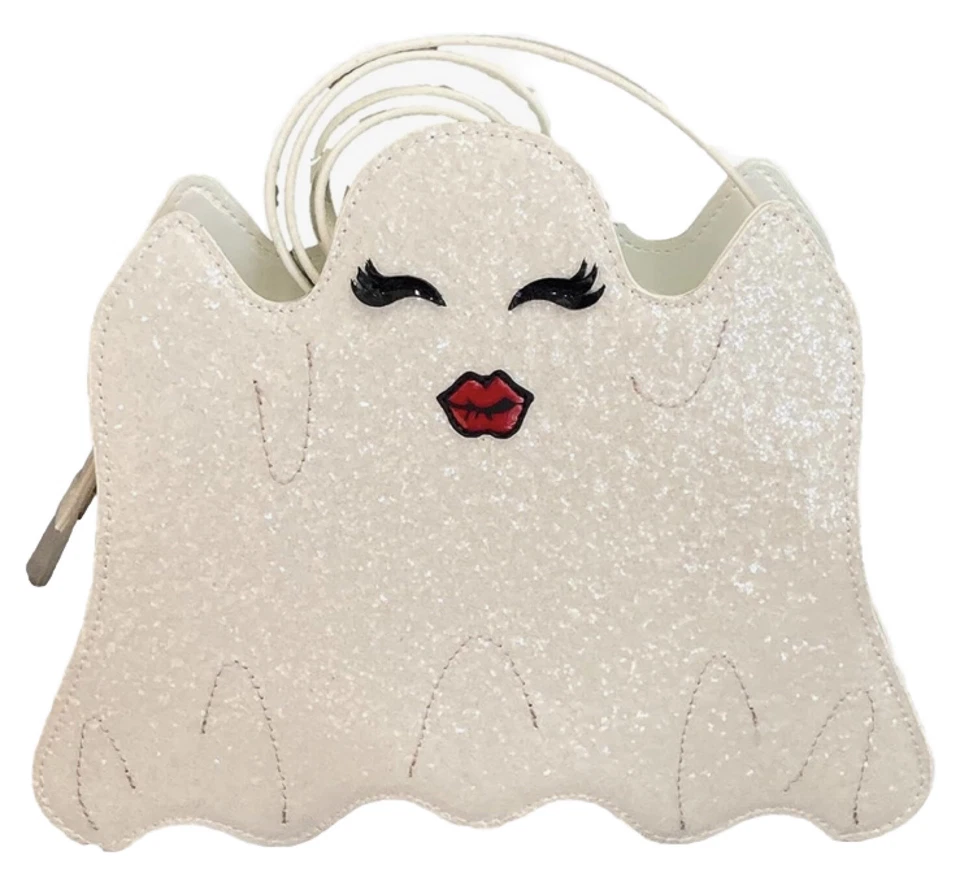 Betsey Johnson Halloween 'XOBOO" GHOST Kitsch Crossbody Bag/Purse NWT