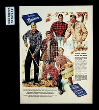1944 Reliance Big Yank Jr. Mfg Co. Men's Clothing Fall Vintage Print Ad 35619
