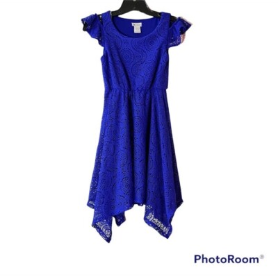 Emily West Girls Lace Crochet Dress Cold Shoulder Fringe Hem Royal Blue S12 | eBay Emily West Girls Lace Crochet Dress Cold Shoulder Fringe Hem Royal Blue S12 | eBay