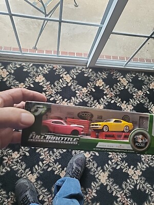 Full Throttle Hardcore Horse Power Ford Mustang 2 Car Set & Tool Box New