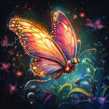 Wall Decal Sticker Magic Butterfly Wall Sticker 18X18cm Large