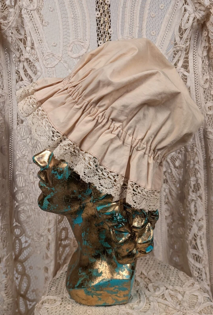 Gorro Victoriano de tilo francés para mujer, gorro de paja para niña Lolita, sombrero para el sol con cordon, accorios para fotos informal para acampar al aire libre y fita en la Gorro Victoriano de tilo francés para mujer, gorro de paja para niña Lolita, sombrero para el sol con cordon, accorios para fotos informal para acampar al aire libre y fita en la