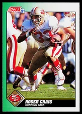 Roger Craig, 1991 Score, #222, San Francisco 49ers,