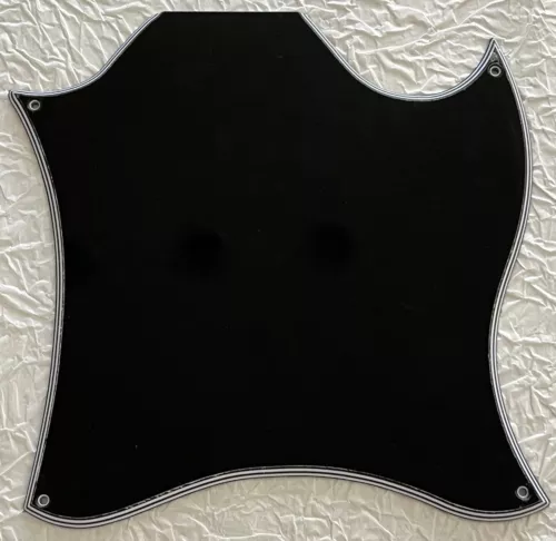 New Great-For Fit Gibson SG Blank Full Face Style Guitar Pickguard 5 Ply Black