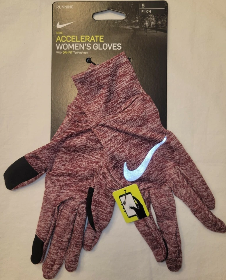 Nike Running Dri-Fit Women's Accelerate Gloves Touch-Screen Sz Small FREE SHIP! - Image 2 of 4