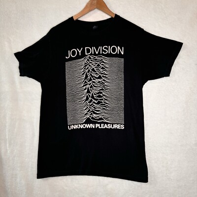 Vintage Joy Division Unknown Pleasures Black T Shirt Size Gildan