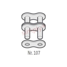 Renold Synergy 06B-2-NO107 BS Duplex Chain Outer Link To Be Riveted 3/8 inch