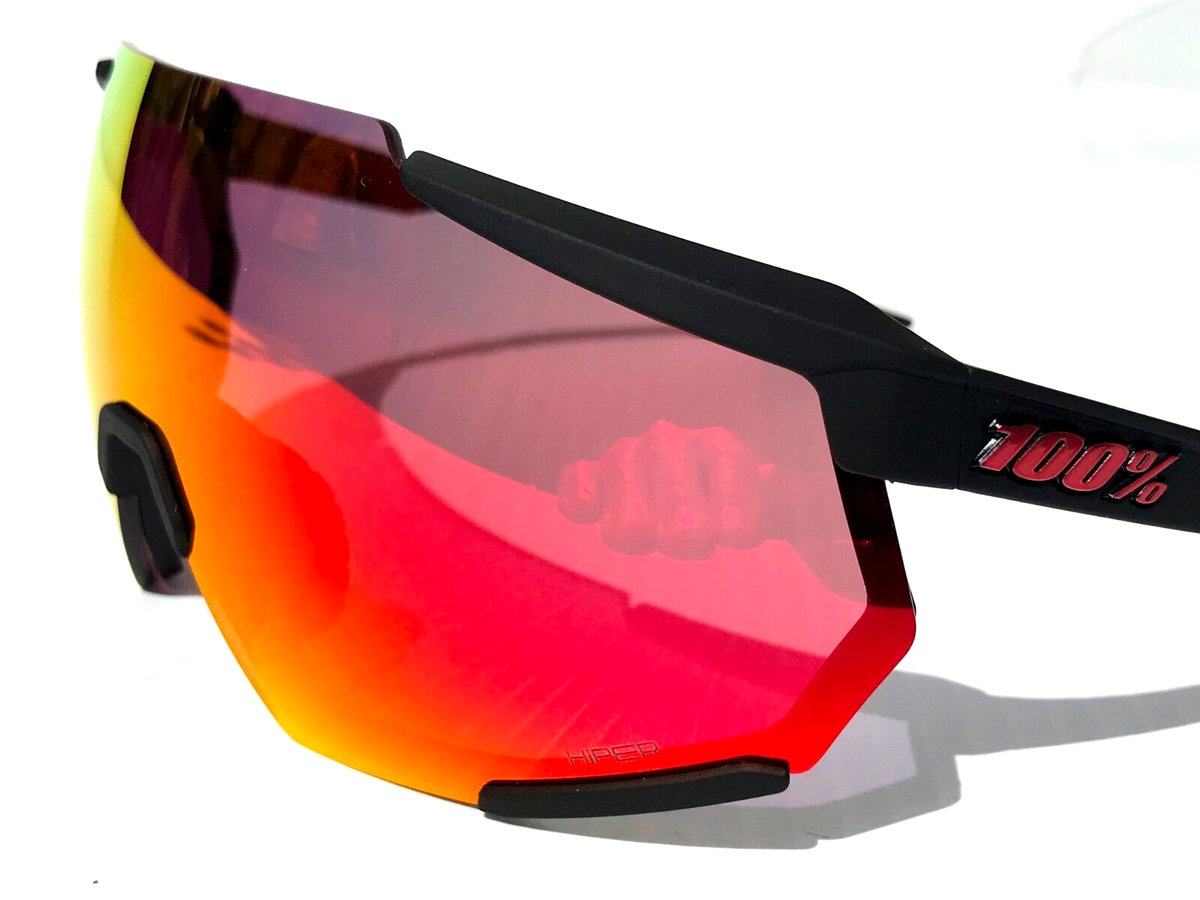 100% Percent RACETRAP 3.0 Soft Tact Black HiPER Red Mirror
