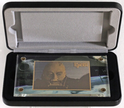 その他 STAR WARS TRILOGY 24K GOLD COLLECTIBLES Star Wars Trilogy 24K Gold Collectibles Darth Vader Plaque