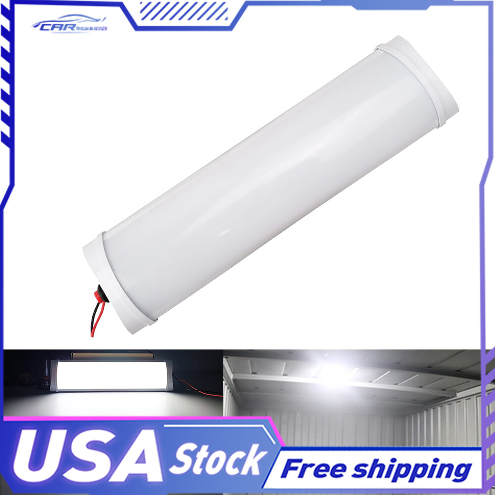 LED RV Caravan Trailer Boat Interior Light Ceiling Reading Lamp White 6000K 12V