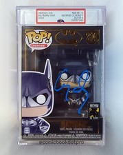 Signed Funko Pop 314 Clooney Batman 1997 PSA/DNA Grade NM-MT 8 Autograph 9