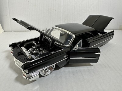 JADA BIGTIME BTK 1963 CADILLAC BLACK 1:24 DIECAST MODEL CAR