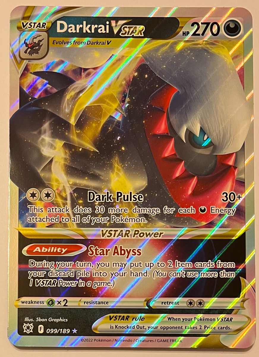 Pokemon TCG Astral Radiance - JUMBO Darkrai VSTAR - Holo