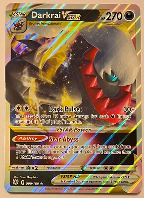 Pokemon TCG Astral Radiance - JUMBO Darkrai VSTAR - Holo Rare - 099/189 -  NM | eBay