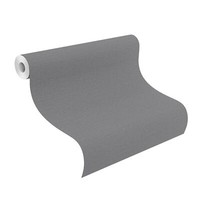 Tapete Vlies #Tapetenwechsel Uni Textil Dunkelgrau 804522 (3,15€/1Qm)