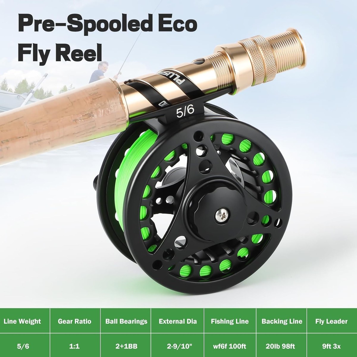 ロッド PLUSINNO FLY AIM 5-6# PLUSINNO Fly Fishing Rod and Reel Combo, 4 5 Wt -9' Rod, 5/6 | eBay